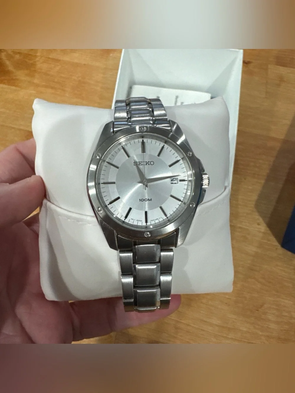 Seiko Men’s 100m Stainless Steel Watch